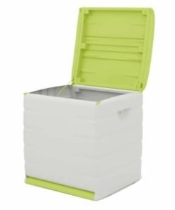 صندوق تخزين بلاستيكي أخضر 60 × 61 × 53 سم